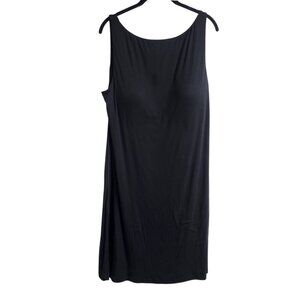 OGL PLUS Size 2XL‎ Cooling Open Back Bandless Brami Mini Dress Black Lined Bra